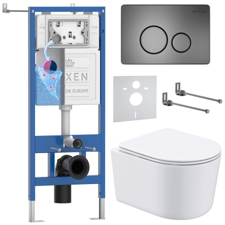 Комплект 6 в 1 RoxenBath StounFix Dual Fresh 963592 (состоит из: 710200, Steel 420260G, 530120-01)