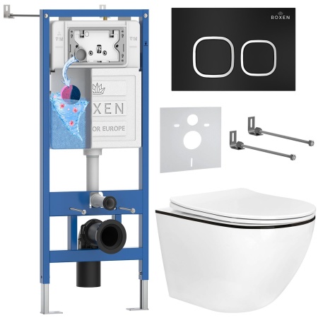 Комплект 6 в 1 RoxenBath StounFix Dual Fresh 964681 (состоит из: 710200, Santi 410280B, 530110-01B)