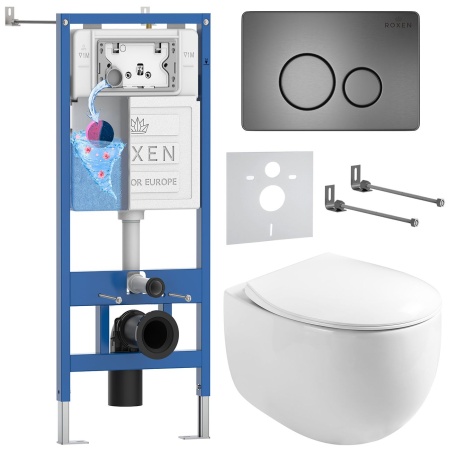 Комплект 6 в 1 RoxenBath StounFix Dual Fresh 964237 (состоит из: 710200, Steel 420260G, 530170-01)
