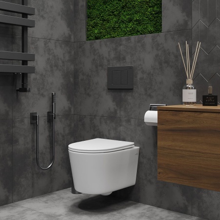 Подвесной унитаз RoxenBath Simple Compact 530120-01 Rimless Soft Close