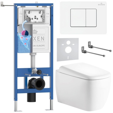 Комплект 6 в 1 RoxenBath StounFix Dual Fresh 868564 (состоит из: 710200, Steel 420280WM, 530220-02)