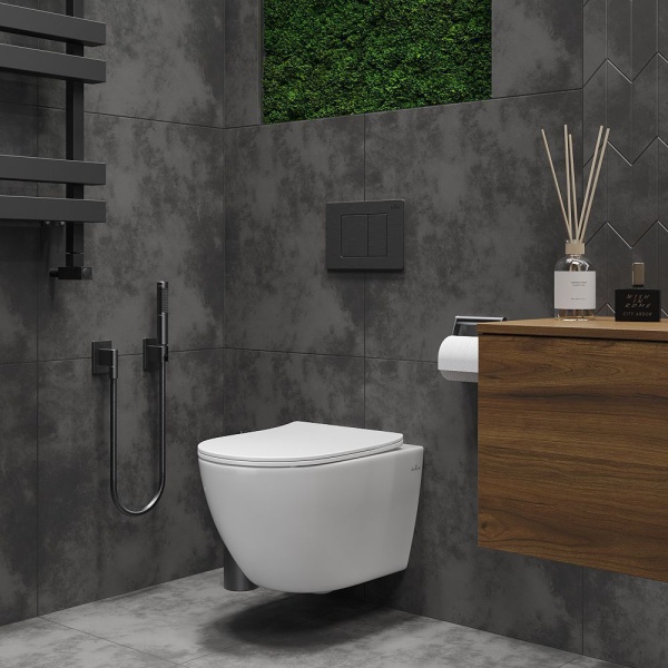 Подвесной унитаз RoxenBath Antares Bidet Tornado 530185-01XT Rimless Soft Close с функцией биде