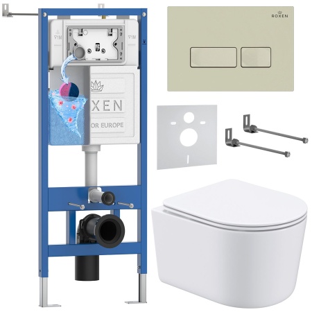 Комплект 6 в 1 RoxenBath StounFix Dual Fresh 966686 (состоит из: 710200, Caspia 410280BG, 530120-01)