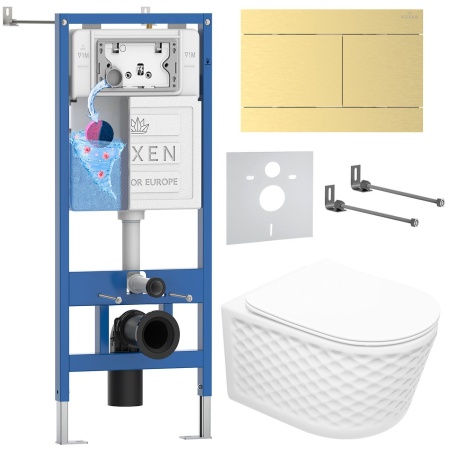 Комплект 6 в 1 RoxenBath StounFix Dual Fresh 868653 (состоит из: 710200, Velar 420300GB, 530225-01)