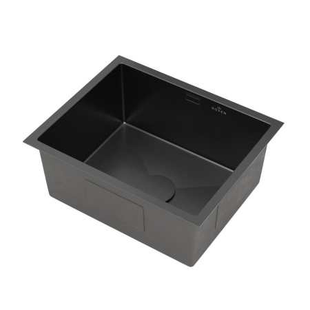 Кухонная мойка RoxenBath Uno 54 PVD (графит) под столешницу