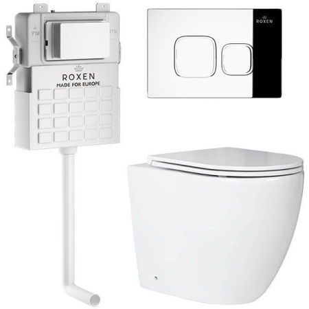 Комплект 5 в 1 RoxenBath Attach 966940 (состоит из: 710215, Santi 410280CH; 650185-01)