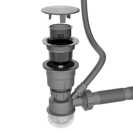 Кухонная мойка RoxenBath Simple 65 PVD (графит)