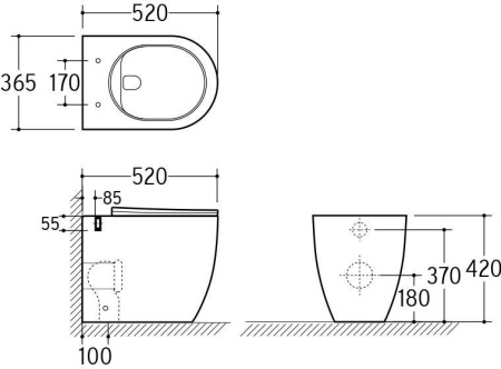 Комплект 5 в 1 RoxenBath Attach 968415 (состоит из: 710215, Steel 420280GB; 650185-01)