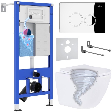Комплект 6 в 1 RoxenBath StounFix Dual Fresh 868426 (состоит из: 710200, Santi 410260CH, 530205-01-L)