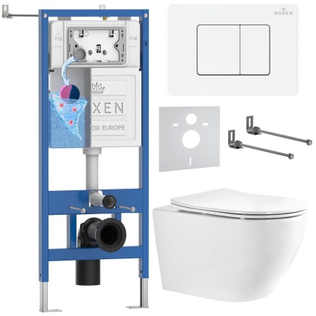 Комплект 6 в 1 RoxenBath StounFix Dual Fresh 868457 (состоит из: 710200, Steel 420280WM, 530205-01-L)