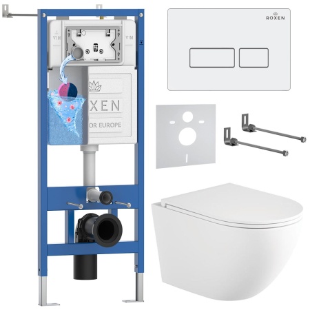 Комплект 6 в 1 RoxenBath StounFix Dual Fresh 868411 (состоит из: 710200, Caspia 410280W, 530205-01-L)
