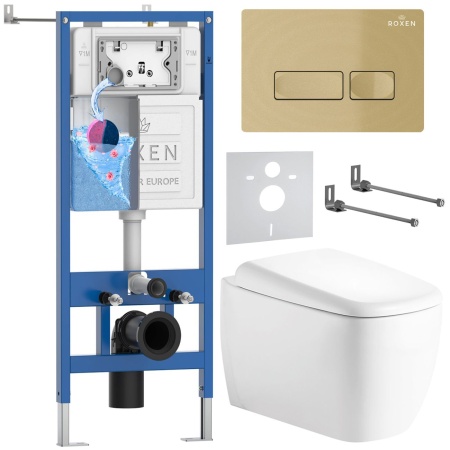 Комплект 6 в 1 RoxenBath StounFix Dual Fresh 968506 (состоит из: 710200, Caspia 410280GB, 530220-02)