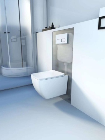 Подвесной унитаз RoxenBath Cube Tornado 530135-01 Rimless Soft Close