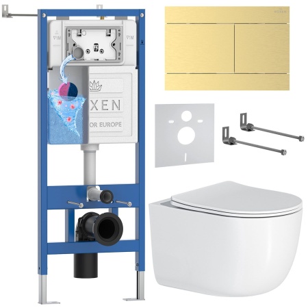 Комплект 6 в 1 RoxenBath StounFix Dual Fresh 868634 (состоит из: 710200, Velar 420300GB, 530160-01)
