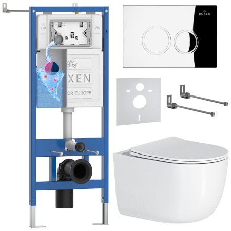 Комплект 6 в 1 RoxenBath StounFix Dual Fresh 964332 (состоит из: 710200, Santi 410260CH, 530160-01)