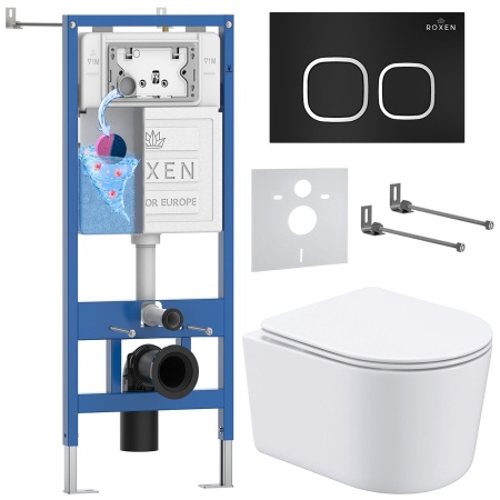 Комплект 6 в 1 RoxenBath StounFix Dual Fresh 917914 (состоит из: 710200, Santi 410280B, 530120-01)