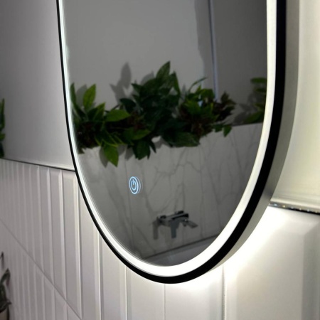 Зеркало RoxenBath Grown (40x60) в алюминиевой раме оружейная сталь