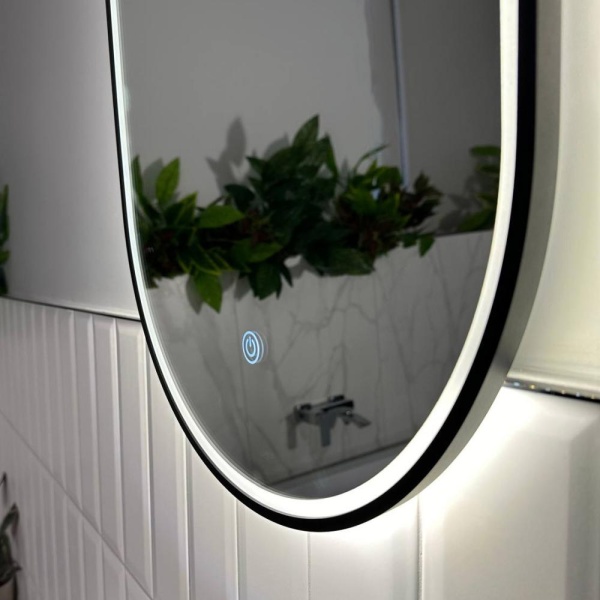 Зеркало RoxenBath Grown (40x70) в алюминиевой раме оружейная сталь