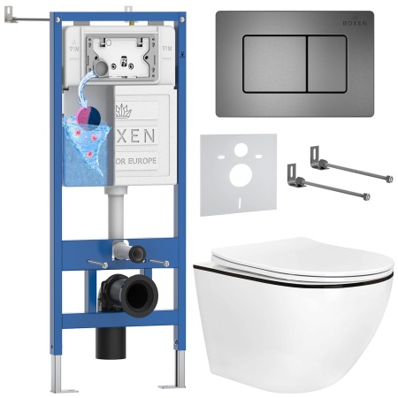 Комплект 6 в 1 RoxenBath StounFix Dual Fresh 964862 (состоит из: 710200, Steel 420280G, 530110-01B)