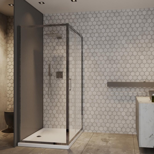 Душевой уголок RoxenBath Caspia 55060-100 (100*80*195)