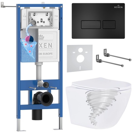 Комплект 6 в 1 RoxenBath StounFix Dual Fresh 968313 (состоит из: 710200, Caspia 410280B, 530205-01)
