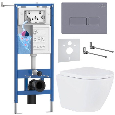 Комплект 6 в 1 RoxenBath StounFix Dual Fresh 966774 (состоит из: 710200, Caspia 410280DG, 530185-02)