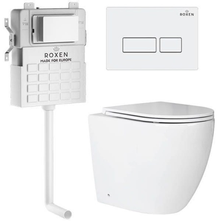 Комплект 5 в 1 RoxenBath Attach 967013 (состоит из: 710215, Caspia 410280W; 650185-01)