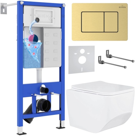Комплект 6 в 1 RoxenBath StounFix Dual Fresh 968466 (состоит из: 710200, Steеl 420280GB, 530145-01)
