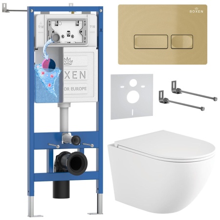 Комплект 6 в 1 RoxenBath StounFix Dual Fresh 868418 (состоит из: 710200, Caspia 410280GB, 530205-01-L)