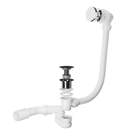 Сифон для ванны RoxenBath R70C-CH Click-Clack с функцией верхней очистки
