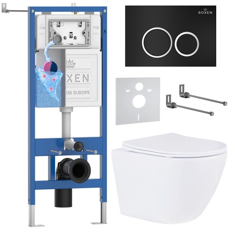 Комплект 6 в 1 RoxenBath StounFix Dual Fresh 506406 (состоит из: 710200, Santi 410260B, 530185-01)
