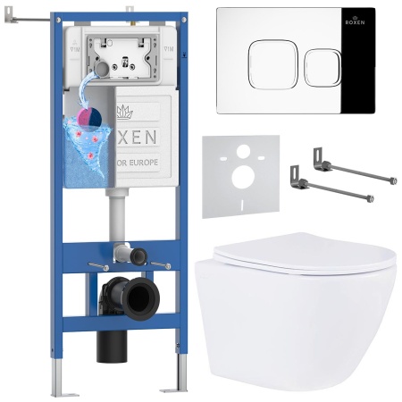 Комплект 6 в 1 RoxenBath StounFix Dual Fresh 546881 (состоит из: 710200, Santi 410280CH, 530185-01)
