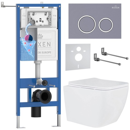 Комплект 6 в 1 RoxenBath StounFix Dual Fresh 966075 (состоит из: 710200, Santi 410260DG, 530135-01)