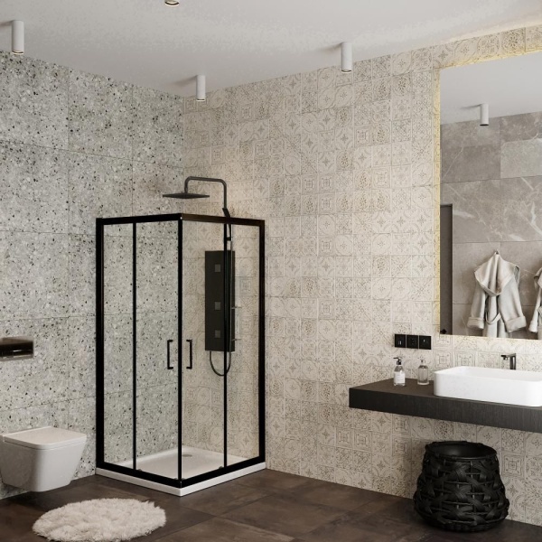 Душевой уголок RoxenBath Caspia 55060-90B (90*90*195)