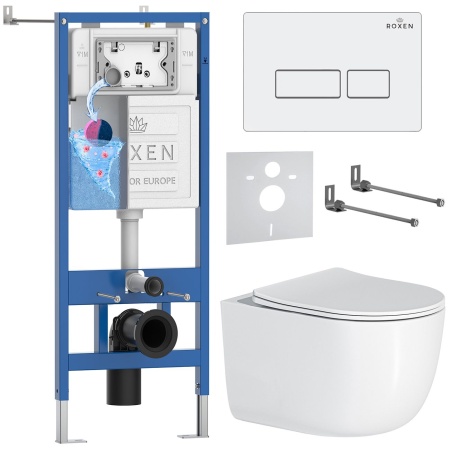 Комплект 6 в 1 RoxenBath StounFix Dual Fresh 964480 (состоит из: 710200, Caspia 410280W, 530160-01)