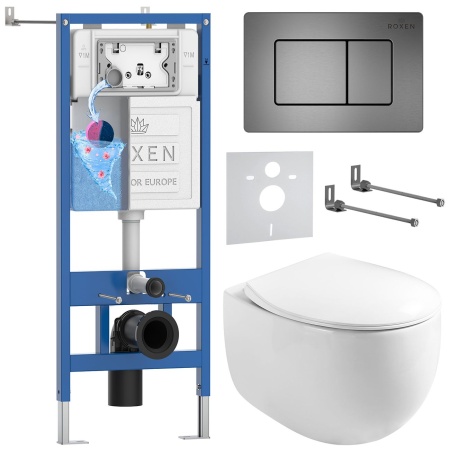 Комплект 6 в 1 RoxenBath StounFix Dual Fresh 964215 (состоит из: 710200, Steel 420280G, 530170-01)