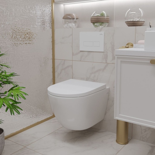 Подвесной унитаз RoxenBath Antares Tornado 530185-02 Rimless Soft Close