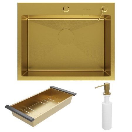 Кухонная мойка RoxenBath Simple 60 PVD (gold)