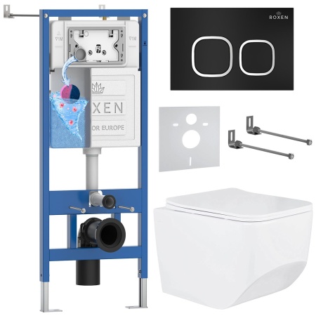 Комплект 6 в 1 RoxenBath StounFix Dual Fresh 545698 (состоит из: 710200, Santi 410280B, 530145-01)