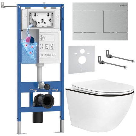 Комплект 6 в 1 RoxenBath StounFix Dual Fresh 868585 (состоит из: 710200, Velar 420300S, 530110-01B)