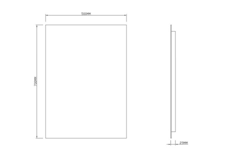 Зеркало RoxenBath Pure (60x80)