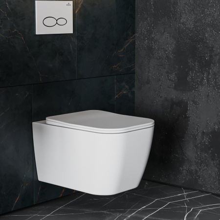 Подвесной унитаз RoxenBath Cube Tornado 530135-01 Rimless Soft Close