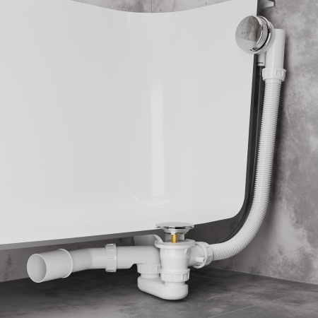 Сифон для ванны RoxenBath R70A-CH полуавтомат