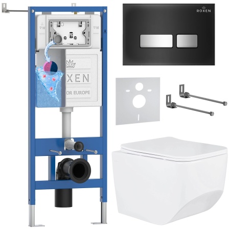 Комплект 6 в 1 RoxenBath StounFix Dual Fresh 649644 (состоит из: 710200, Glass 430280B, 530145-01)