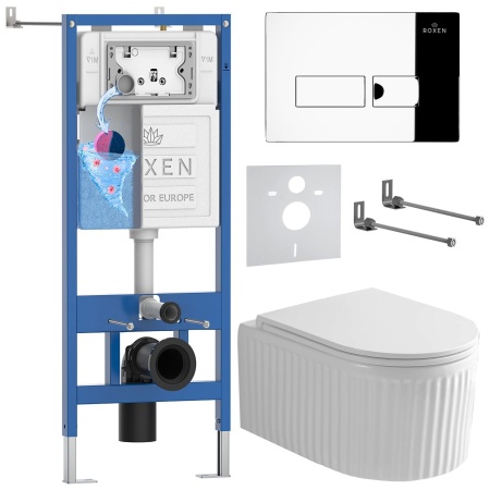 Комплект 6 в 1 RoxenBath StounFix Dual Fresh 968213 (состоит из: 710200, Caspia 410280CH, 530200-01)