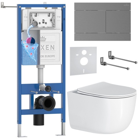 Комплект 6 в 1 RoxenBath StounFix Dual Fresh 868604 (состоит из: 710200, Velar 420300GM, 530160-01)