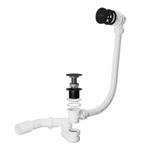 Сифон для ванны RoxenBath R70C-B Click-Clack с функцией верхней очистки