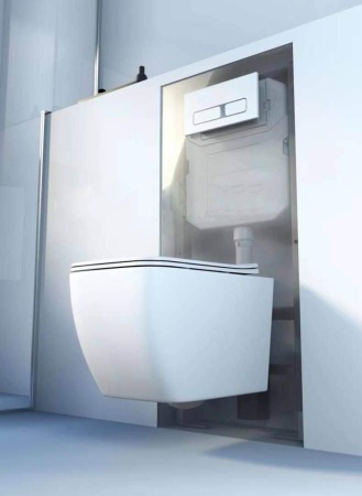 Подвесной унитаз RoxenBath Cube Tornado 530135-01 Rimless Soft Close
