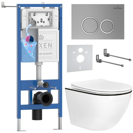 Комплект 6 в 1 RoxenBath StounFix Dual Fresh 964670 (состоит из: 710200, Santi 410260M, 530110-01B)