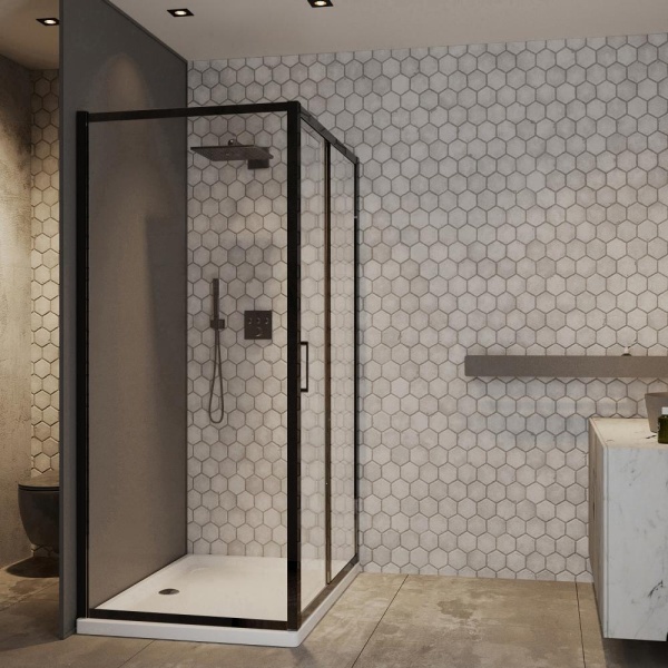 Душевой уголок RoxenBath Caspia 55060-100B (100*80*195)